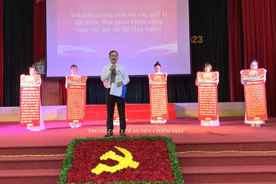 Đ/c Sơn tại phần thi thuyết trình